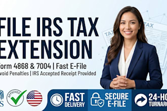 file irs tax extension form 4868 or 7004 for individual and business