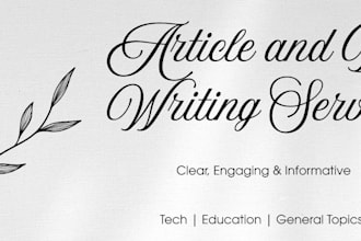 write engaging blog posts and informative articles