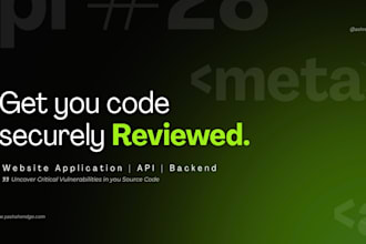 perform deep security code audit for web apps and apis