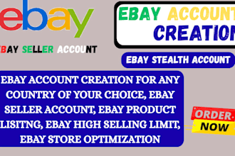 do ebay seller account creation, ebay store setup ebay listing