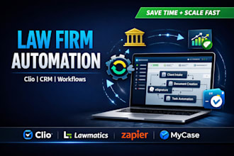 set up and automate clio filevine lawmatics mycase law ruler for law firms