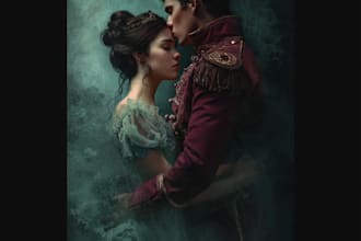 design professional romance book cover and erotic book cover design