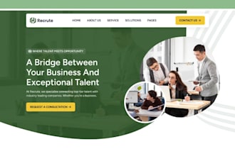 design squarespace employment agency website staffing temp agency website