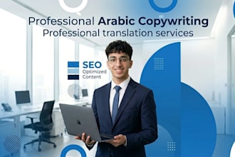 write professional arabic copywriting for your business