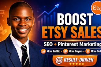 increase your etsy sales with seo optimization and pinterest marketing strategy