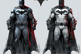 draw superhero character for comics