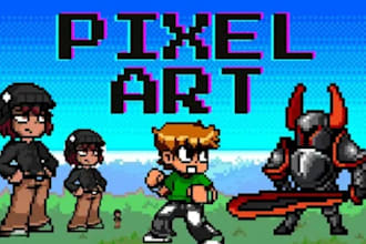 do pixel art character animation pixel game assets tileset backgrounds for games