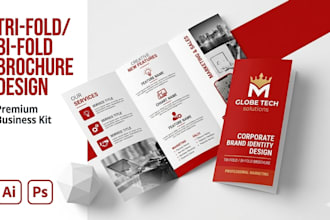 design trifold brochure business proposal real estate flyer sell sheet catalog