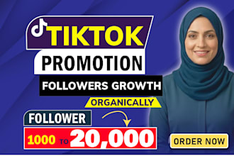 manage tiktok marketing and promotion for organic follower growth