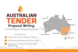 write winning government contract tender, bid proposal for australia business