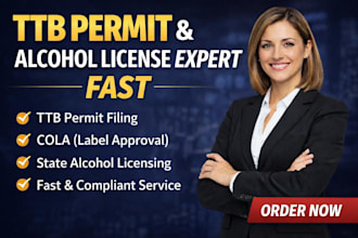 apply for ttb permit, cola and state alcohol license fast