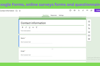 create google forms, online surveys forms and questionnaires