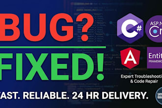 fix c sharp asp net core or angular bugs in 24 hours