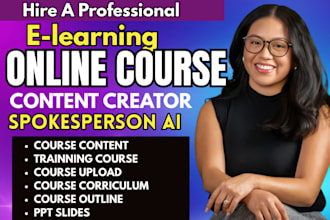 elearning online course creation, educational ppt training video kajabi website