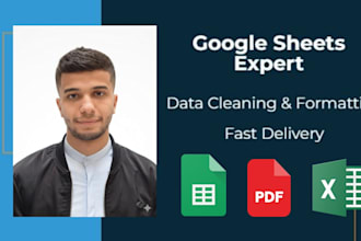 do excel data cleaning, formatting and data entry professionally