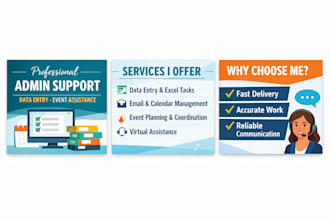 be your reliable virtual assistant for admin and data entry