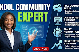 build skool community setup online course uploading membership site growth