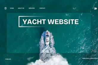 build redesign squarespace yacht website boat repair website boat cleaning site