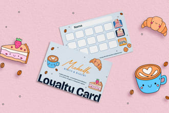 design cute playful and whimsical loyalty cards