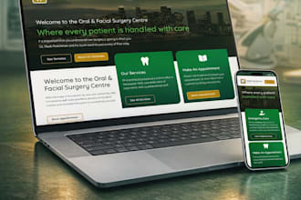 build professional websites for dental clinics or services