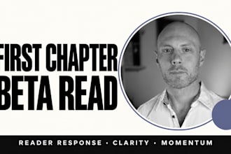 beta read your first chapter up to 3000 words