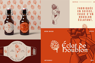 design a modern logo with a full branding kit