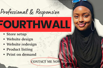fourthwall website design fourth wall ecommerce print on demand website redesign