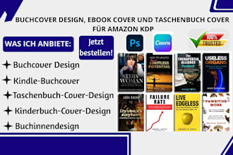 buchcover design, ebook cover und taschenbuch cover für amazon KDP