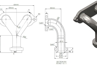 2d engineering drawings, mechanical drawings, technical drawings, cad drafter