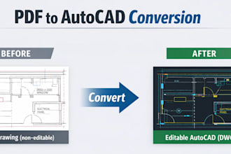 convert PDF to autocad dwg with editable layers
