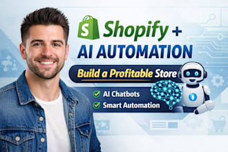 build a shopify store with ai chatbot and automation