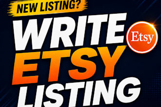 write etsy product listing titles, tags, and keywords