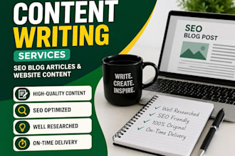 write SEO blog articles and website content