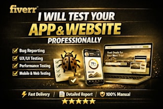 test your website and app and report bugs