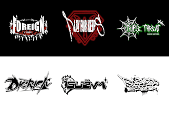 create logo streetwear and grunge style for your brand