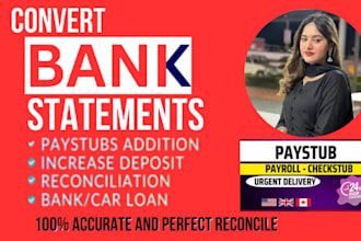design business or individual bank statements for loans