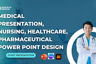 design medical presentation, nursing healthcare pharmaceutical powerpoint
