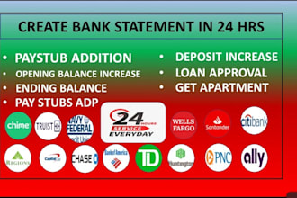 bank statement bank statement editable format as you need