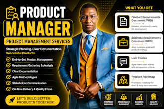create detailed prd, frd, brd, and user stories for your product and project