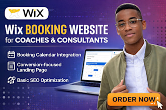create a wix booking website for consultants, personal brands, attractive offer