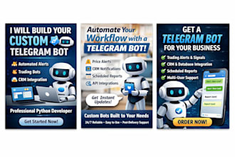 build a custom telegram bot for notifications, alerts, or automation