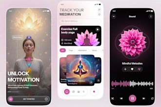 develop meditation app, relaxing app, wellness app, therapy app, calm app