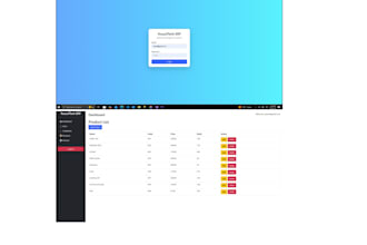 develop aspnet core web application and admin panel