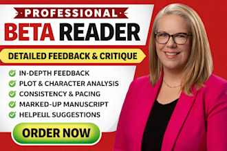 beta read critique your fantasy paranormal romance manuscript