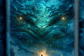 create illustrated fairytale book cover