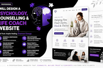 design a psychology, counselling and life coach website