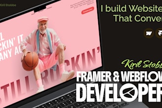 design and develop a stunning website in framer