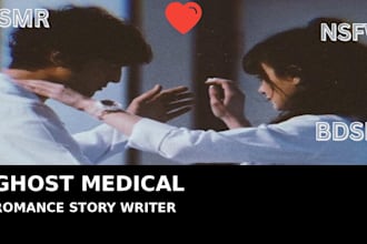 write an emotional ghost medical romance story with drama and deep storytelling