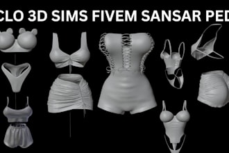 rig second life mesh 3d clothing mesh vrchat sansar peds sims fivem y2k texture
