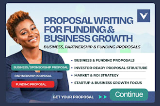 write business proposal, partnership proposal and funding proposal